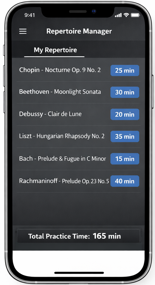 repertoire manager screenshot